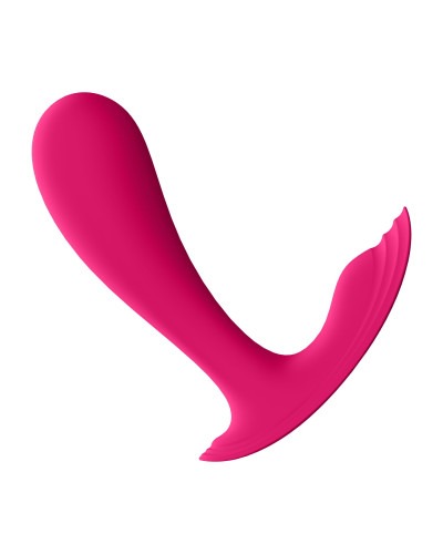 Смарт-вібратор у трусики Satisfyer Top Secret Pink вагінально-кліторальний, 2 мотори - Фото №3