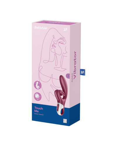 Вібратор-кролик Satisfyer Touch Me Red, подвійний відросток, 3 потужні мотори - Фото №7