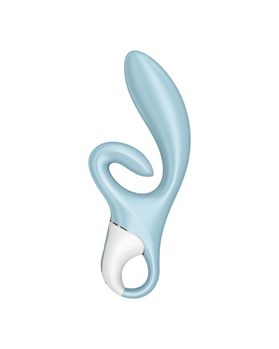 Вібратор-кролик Satisfyer Touch Me Blue, подвійний відросток, 3 потужні мотори - Фото №2