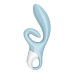 Вібратор-кролик Satisfyer Touch Me Blue, подвійний відросток, 3 потужні мотори - Фото №2