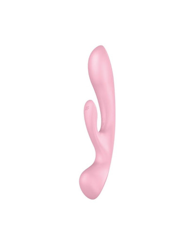 Вібратор-кролик Satisfyer Triple Oh Pink - Фото №1