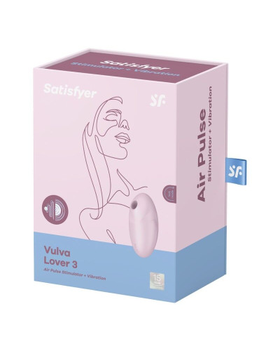 Вакуумный стимулятор Satisfyer Vulva Lover 3 Pink - Фото №4