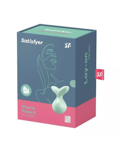 Мини-вибромассажер Satisfyer Viva la Vulva 3 Mint - Фото №6