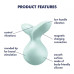 Мини-вибромассажер Satisfyer Viva la Vulva 3 Mint - Фото №7