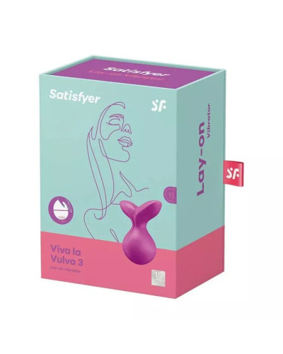 Мінівібромасажер Satisfyer Viva la Vulva 3 Violet - Фото №5