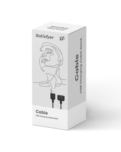 Зарядка (запасний кабель) для іграшок Satisfyer USB charging cable Black - Фото №5