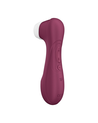 Вакуумный клиторальный стимулятор Satisfyer Pro 2 Generation 3 with Liquid Air Wine Red - Фото №4
