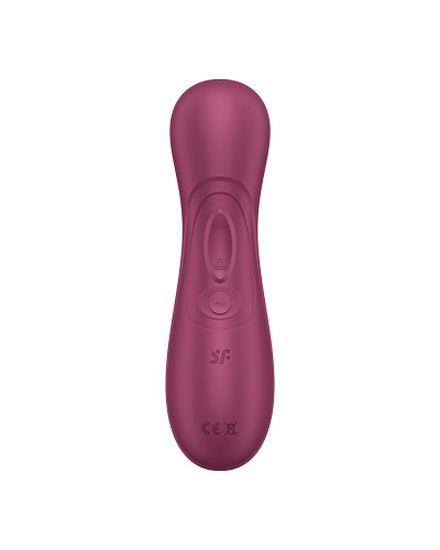 Вакуумный клиторальный стимулятор Satisfyer Pro 2 Generation 3 with Liquid Air Wine Red - Фото №5