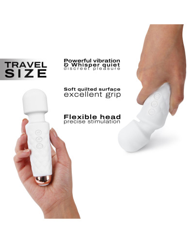 Мінівібромасажер Dorcel Wand Mini Wanderful White - Фото №3