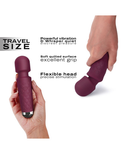 Мінівібромасажер Dorcel Wand Mini Wanderful Plum - Фото №3