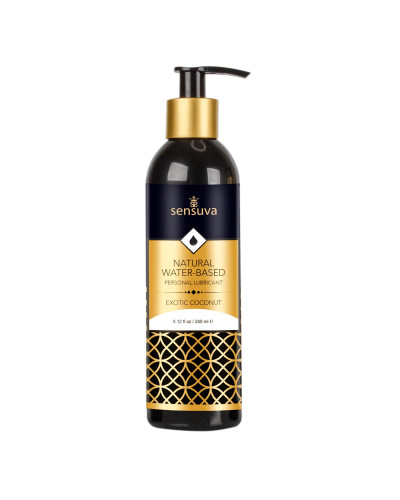 Смазка на водной основе Sensuva Natural Water-Based Exotic Coconut (240мл) без глицерина и парабенов - Фото №1