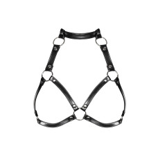 (SALE) Портупея на груди Obsessive A740 harness black O/S, штучна шкіра