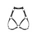 (SALE) Портупея на груди Obsessive A740 harness black O/S, штучна шкіра - Фото №1