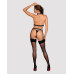 (SALE) Портупея на груди Obsessive A740 harness black O/S, штучна шкіра - Фото №4