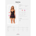 Сорочка та трусики Obsessive Bella Rou chemise & thong M/L - Фото №5