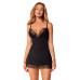 Сорочка и трусики Obsessive Bella Rou chemise & thong XL/2XL - Фото №1