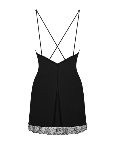 Сорочка и трусики Obsessive Bella Rou chemise & thong XL/2XL - Фото №4