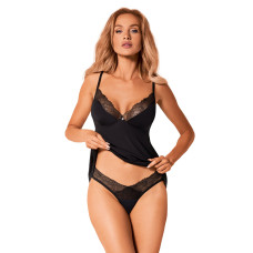 (SALE) Топ та трусики Obsessive Bella Rou top & panties M/L, топ, трусики