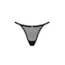 Прозрачные стринги с кружевом Obsessive Celia Noir thong XS/S - Фото №5