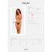 Прозрачные стринги с кружевом Obsessive Celia Noir thong M/L - Фото №7