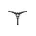 Прозрачные стринги с кружевом Obsessive Celia Noir thong XL/2XL - Фото №6