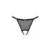 Прозрачные стринги с доступом Obsessive Celia Noir crotchless thong XL/2XL - Фото №5