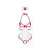 Костюм медсестры Leg Avenue Naughty Nurse, one size, боди и шапочка - Фото №3