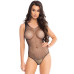 Leg Avenue Rhinestone fishnet bodysuit OS Black - Фото №1