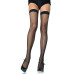 Чулки-сетка Leg Avenue Nylon Fishnet Thigh Highs One size, Black, мелкая сетка - Фото №1