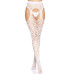 Ажурні колготки із сердечками Leg Avenue Heart White, one size, імітація панчіх - Фото №3
