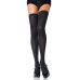 Щільні непрозорі панчохи Leg Avenue Opaque Nylon Thigh Highs Black, one size - Фото №1