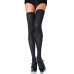 Плотные непрозрачные чулки Leg Avenue Nylon Thigh Highs Black, plus size - Фото №5