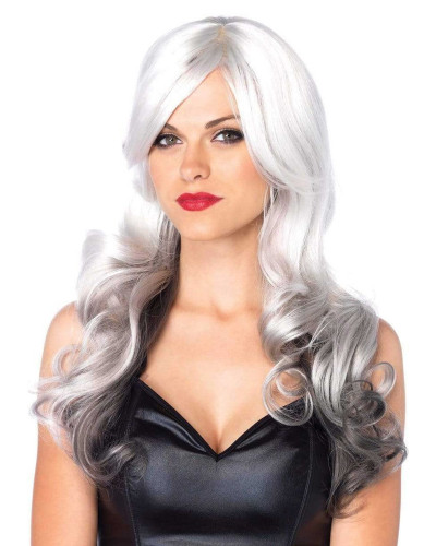Leg Avenue Allure Multi Color Wig Grey/Black - Фото №1