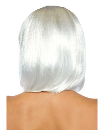 Перука, що світиться в темряві Leg Avenue Pearl short natural bob wig White, коротка, перлинна, 33 с - Фото №4