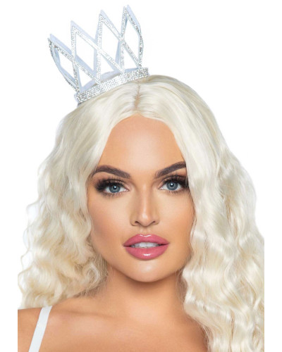 Корона зі стразами Leg Avenue Faux rhinestone die cut crown, з резиночками для кріплення - Фото №1