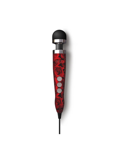 Вибромассажер DOXY Die Cast 3 ROSE PATTERN, очень мощный, питание 220В, металлический корпус - Фото №1