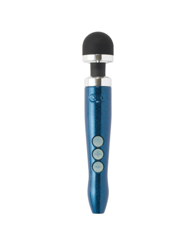 Вибромассажер DOXY Die Cast 3R - Blue Flame, очень мощный, перезаряжаемый, металлический корпус - Фото №1