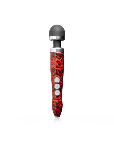 Вибромассажер DOXY Die Cast 3R - ROSE PATTERN, очень мощный, перезаряжаемый, металлический корпус - Фото №1
