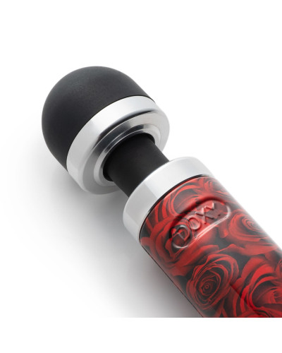 Вибромассажер DOXY Die Cast 3R - ROSE PATTERN, очень мощный, перезаряжаемый, металлический корпус - Фото №3