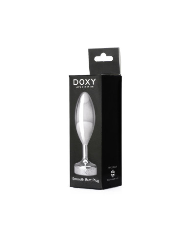 Металева анальна пробка DOXY Butt Plug SMOOTH, гладенька, діаметр 3,3 см - Фото №5