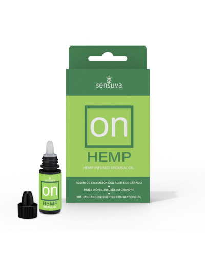 Збуджувальні краплі для клітора Sensuva - ON for Her Hemp Infused Arousal Oil (5 мл) з олією конопел - Фото №1