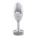 Металева анальна пробка DOXY Butt Plug RIBBED, ребриста, діаметр 3,3 см - Фото №1