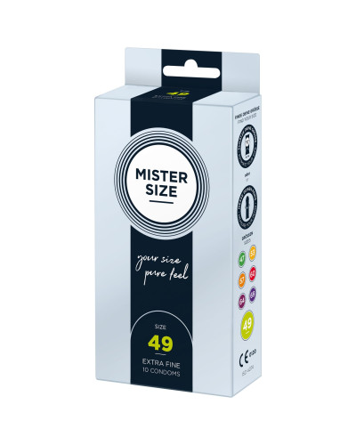 Презервативы Mister Size - pure feel - 49 (10 condoms), толщина 0,05 мм - Фото №2