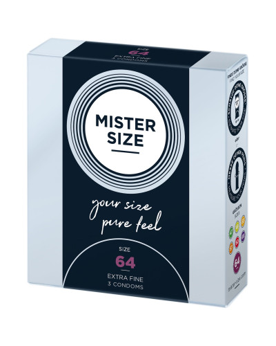 Презервативи Mister Size - pure feel - 64 (3 condoms), товщина 0,05 мм - Фото №2