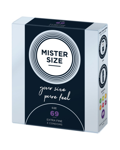 Презервативи Mister Size - pure feel - 69 (3 condoms), товщина 0,05 мм - Фото №2