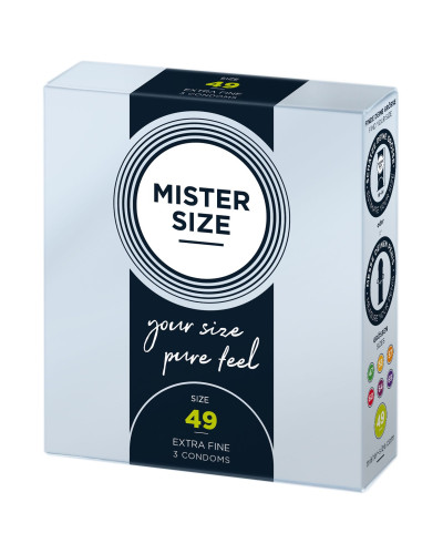 Презервативи Mister Size - pure feel - 49 (3 condoms), товщина 0,05 мм - Фото №2