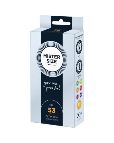 Презервативи Mister Size - pure feel - 53 (10 condoms), товщина 0,05 мм - Фото №2