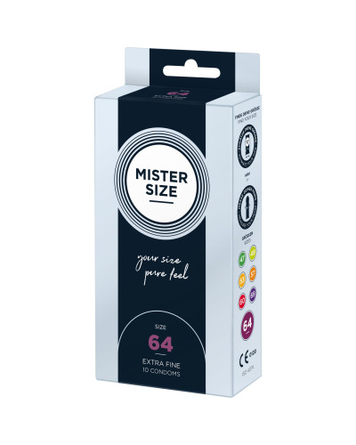Презервативи Mister Size - pure feel - 64 (10 condoms), товщина 0,05 мм - Фото №2