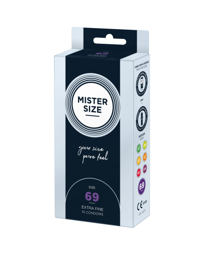 Презервативи Mister Size - pure feel - 69 (10 condoms), товщина 0,05 мм - Фото №2
