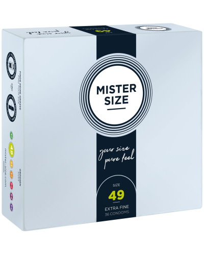 Презервативи Mister Size - pure feel - 49 (36 condoms), товщина 0,05 мм - Фото №1